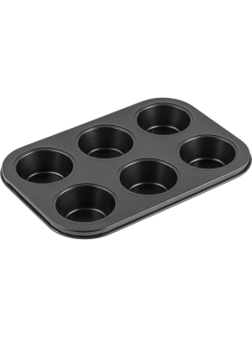 Форма для выпечки металлическая прямоугольная 26,5х18,5х3 см PERFECTO LINEA Starcook 6 кексов 