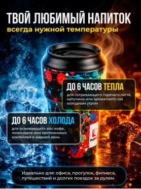 Термокружка PERFECTO LINEA 3D