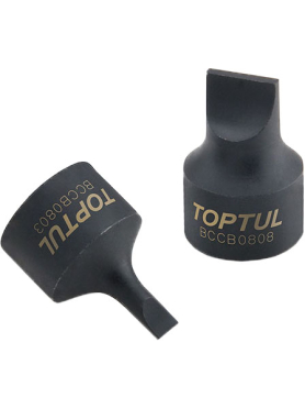 Головка 1/4" с насадкой шлицевой SNCM+V TOPTUL