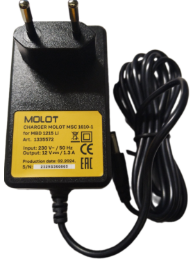 Зарядное устройство 12В MOLOT MDC 1610-1 для MBD 1215 Li 