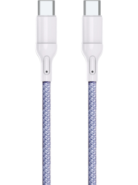 Кабель USB KEIZEN KZ-5289103, Type-C - Type-C, PD100W, 1 м, лиловый