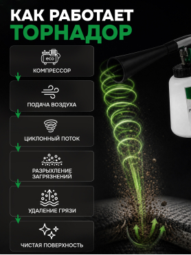 Пистолет моечный пневматический ECO AWG-20 