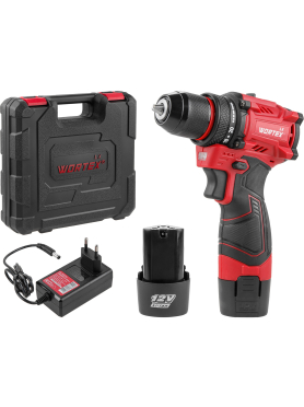 Дрель-шуруповерт аккумуляторная WORTEX LX BD 1220 DLi 