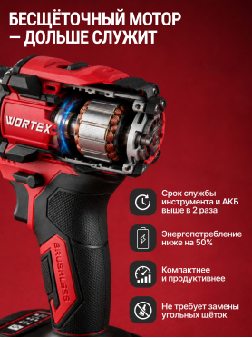 Дрель-шуруповерт аккумуляторная WORTEX BD 2025 DLi ALL1 XLT 