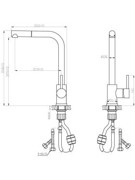 Смеситель для кухни AV ENGINEERING Tro 