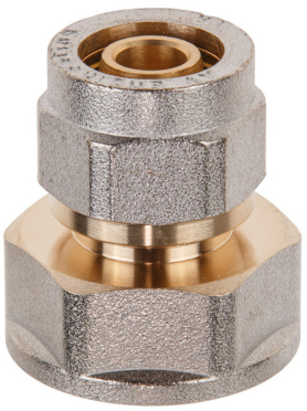 Муфта латунная 16(2.0)х3/4" с внутренней резьбой для трубы PEX AV ENGINEERING 