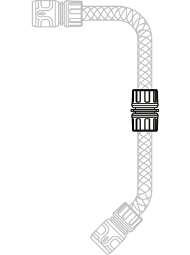 Муфта соединительная для шлангов 1/2"(5/8") STARTUL METSA 