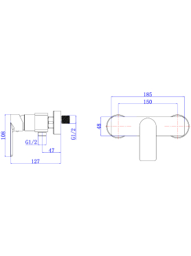 Смеситель для душа AV ENGINEERING Les 