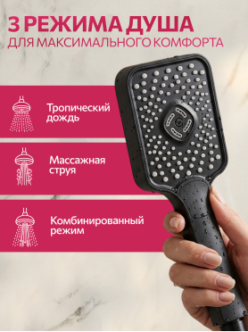 Смеситель для ванны ECONOCE серия 810 черный 