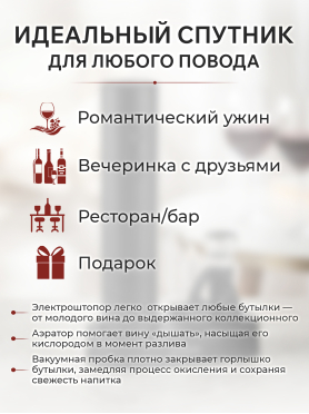 Набор для вина PERFECTO LINEA Chef 5 предметов 
