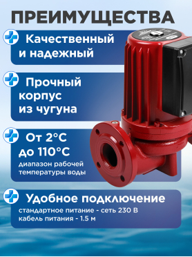 Насос циркуляционный A&P Titan Pro WRS50-750-F 