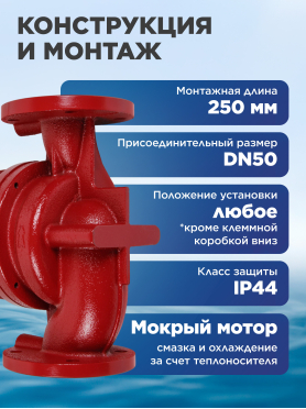 Насос циркуляционный A&P Titan Pro WRS50-750-F 