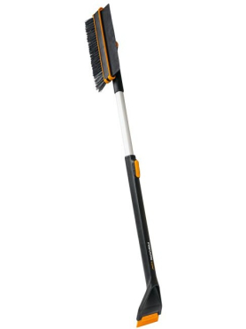 Щетка для снега телескопическая со скребком FISKARS X-series