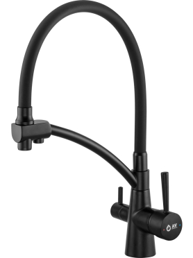 Смеситель для кухни AV ENGINEERING Lux D35 черный 