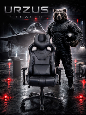 Кресло геймерское URZUS Stealth Black