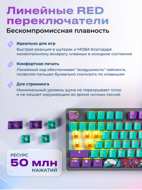 Клавиатура игровая механическая URZUS Reverse B UR-5317123
