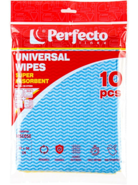 Салфетки универсальные PERFECTO LINEA Super absorbent вискозные 10 штук 