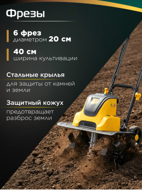Культиватор электрический MOLOT MRC 4015 