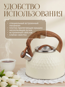 Чайник со свистком PERFECTO LINEA Masala 2,5 л 