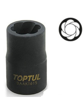 Головка 1/2" 15 мм для сорванных граней TOPTUL 