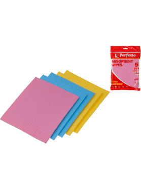 Салфетки бытовые PERFECTO LINEA Super Absorbent Влаговпитывающие целлюлозные 5 штук 