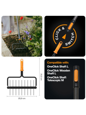 Культиватор ротационный FISKARS OneClick 