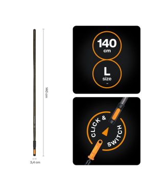 Черенок деревянный FISKARS OneClick L 1400 мм 