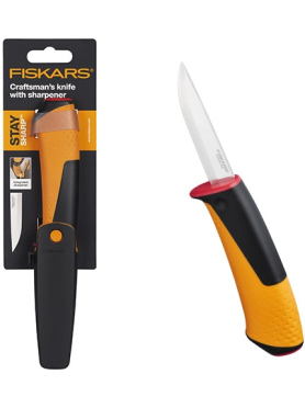 Нож общего назначения FISKARS с точилкой 