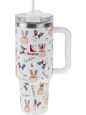 Термокружка c трубочкой PERFECTO LINEA Styley nordic charm 1,18 л 