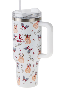 Термокружка c трубочкой PERFECTO LINEA Styley nordic charm 1,18 л 