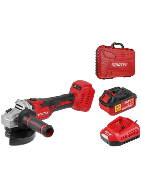 Шлифмашина угловая аккумуляторная WORTEX CAG 1812 S ALL1 XLT SET 
