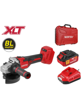 Шлифмашина угловая аккумуляторная WORTEX CAG 1812 S ALL1 XLT SET 