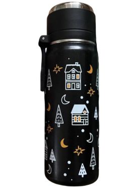 Термос PERFECTO LINEA Snowy spell 0,5 л черный 