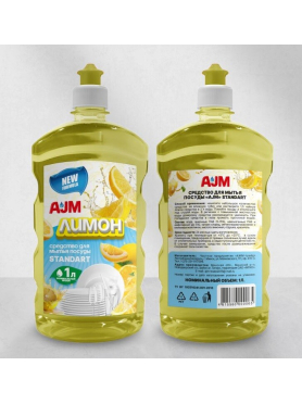 Средство для мытья посуды AJM Standart Лимон 1 л 