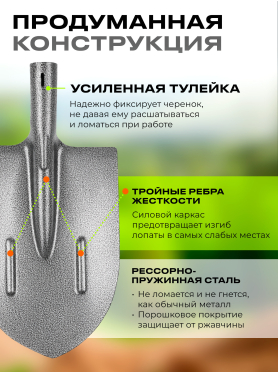 Лопата штыковая STARTUL Garden 