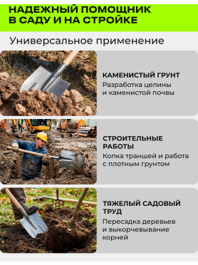 Лопата штыковая STARTUL Garden 